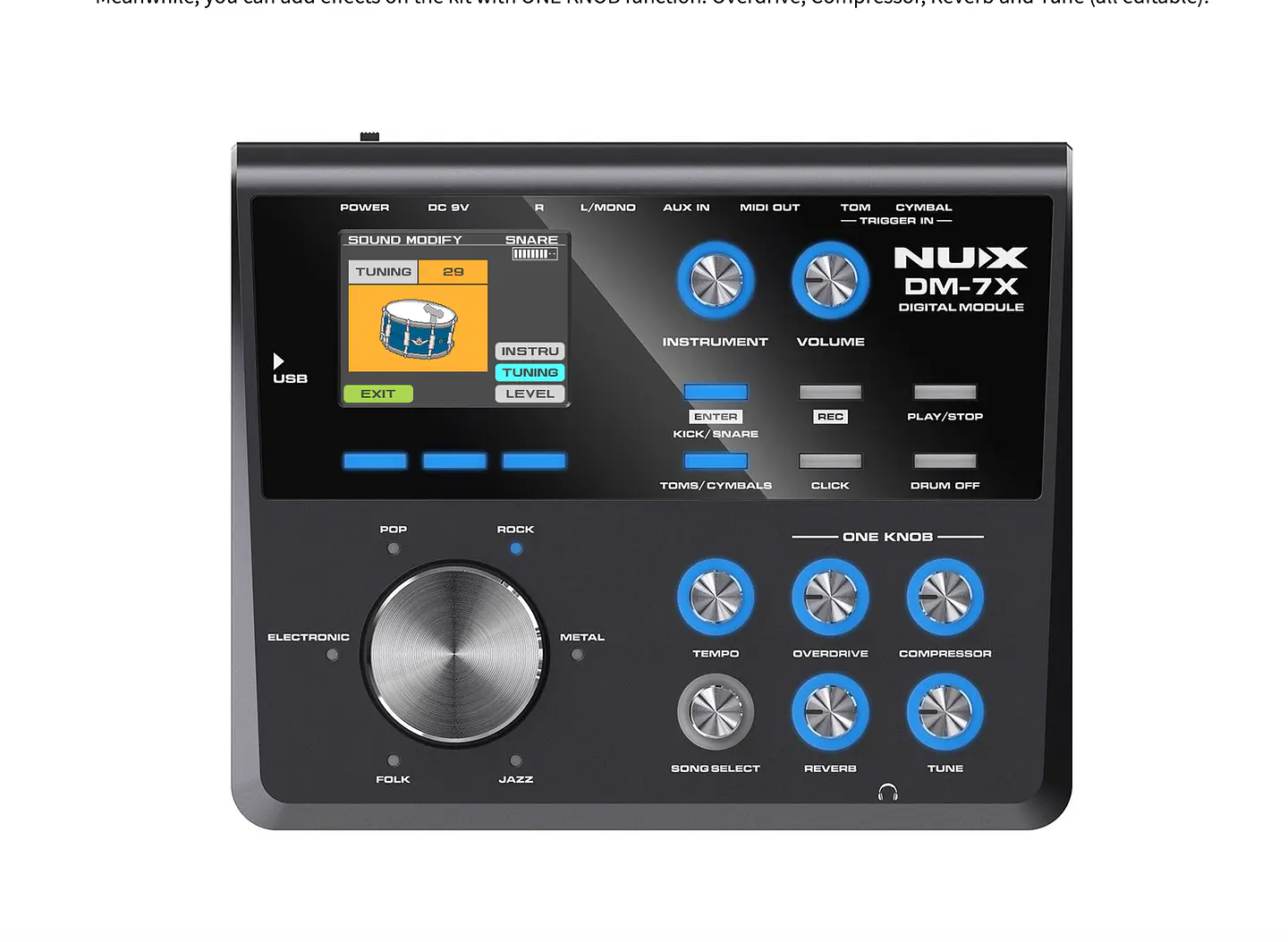 BATERÍA NUX ELECTRÓNICA DM-7X 3