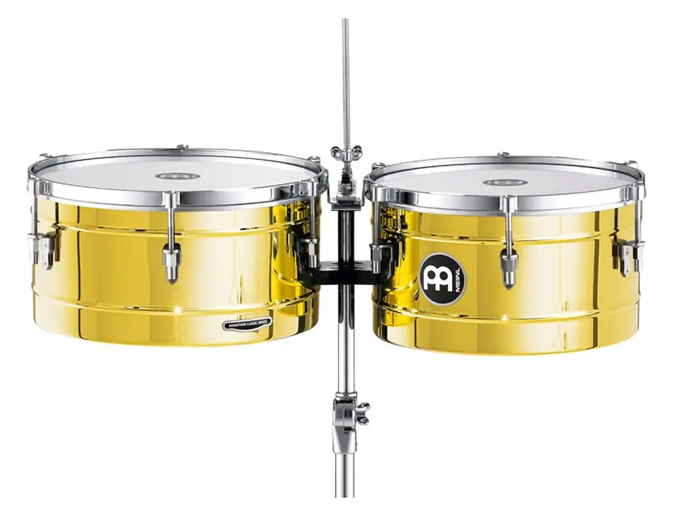 TIMBALES 14 & 15 MARATHON SERIES BRASS MT1415B MEINL PERCUSSION 2