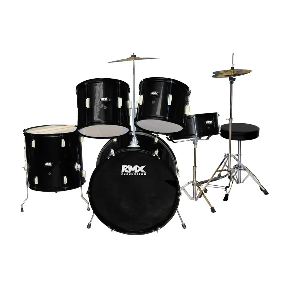 BATERÍA ACÚSTICA DE 5 PIEZAS RMX RM-802 BK 1