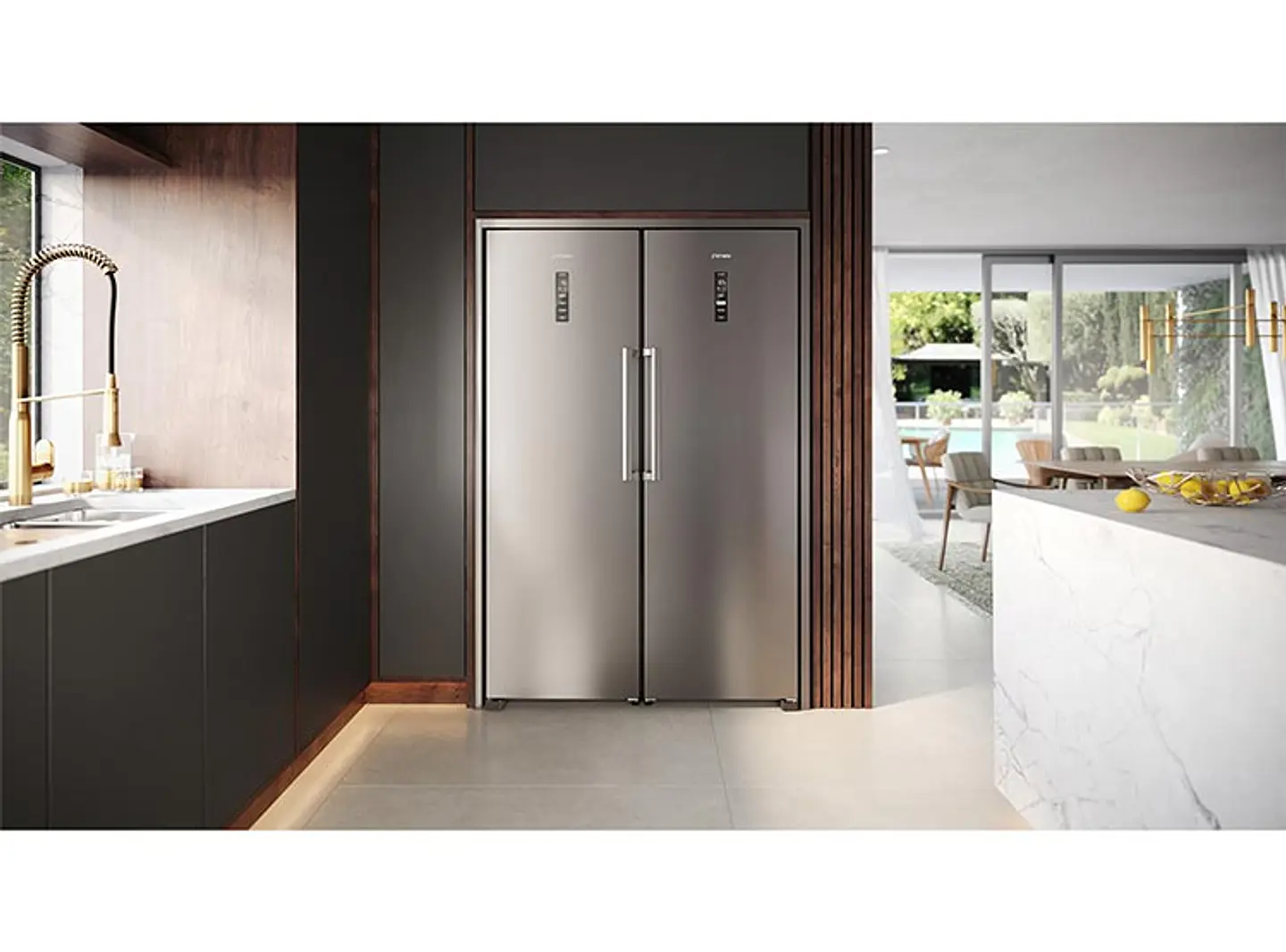 REFRIGERADOR FENSA BOTTOM FREEZER NO FROST TWIN RTI4S + CONGELADOR TWIN FTI4S 6