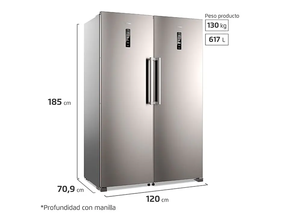 REFRIGERADOR FENSA BOTTOM FREEZER NO FROST 355 L TWIN RTI4S 3