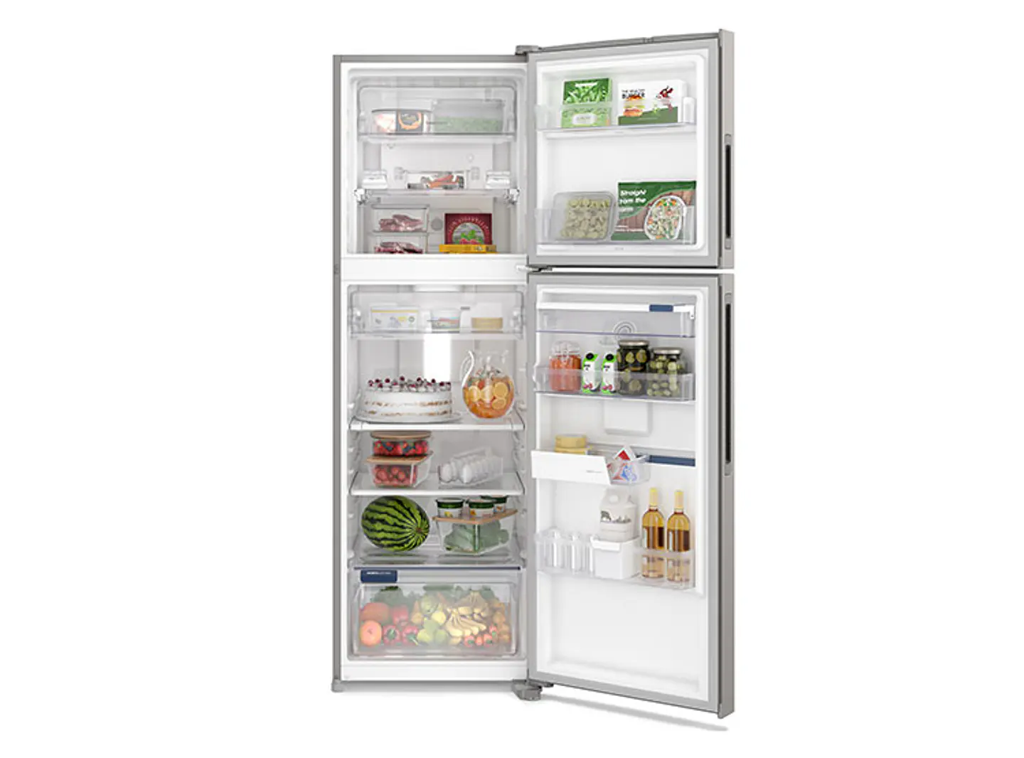 REFRIGERADOR FENSA TOP FREEZER NO FROST 409 L IW45S SILVER 4