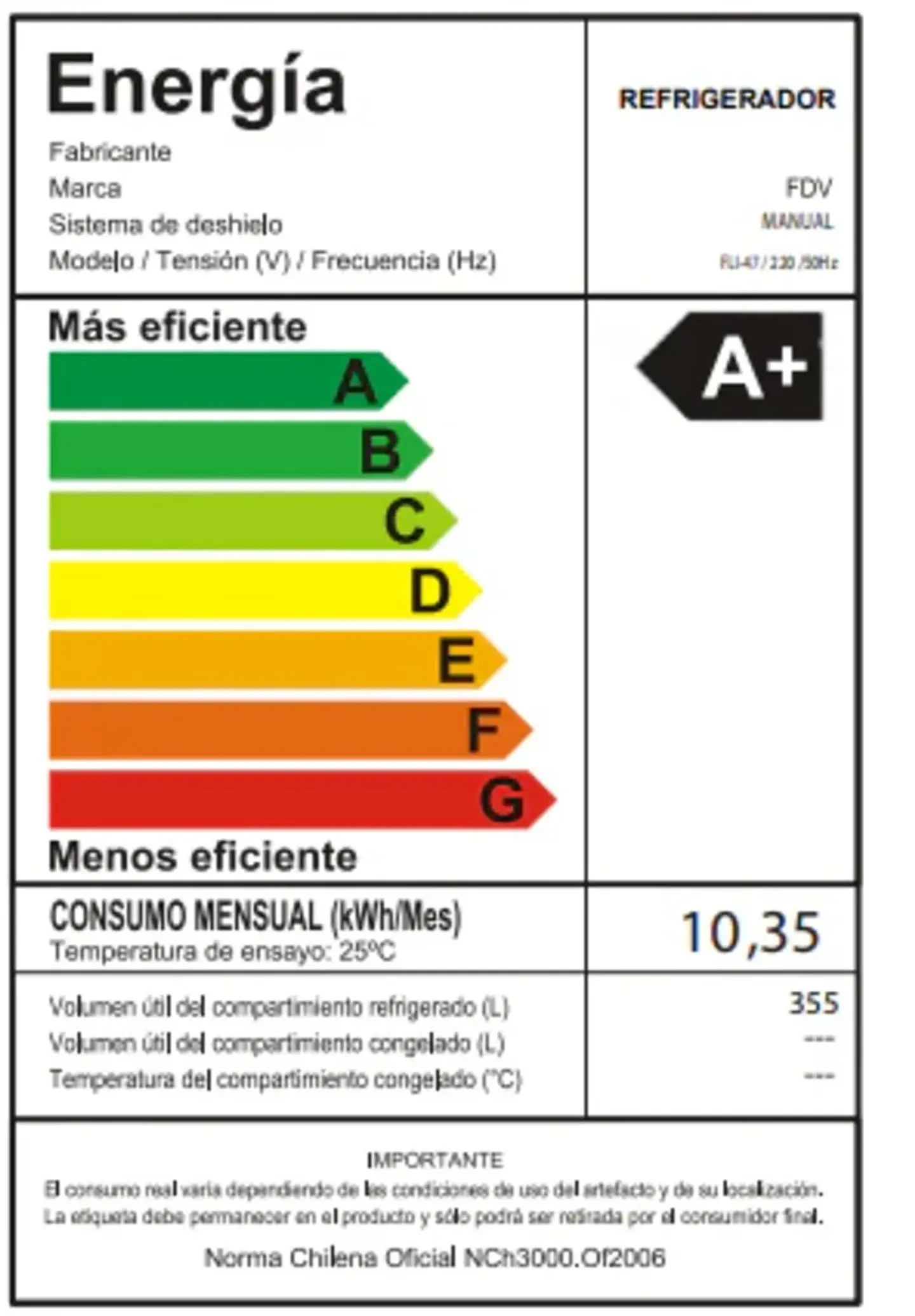 REFRIGERADOR FDV DELUXE PRESTIGE CHEF 355 LTS 4