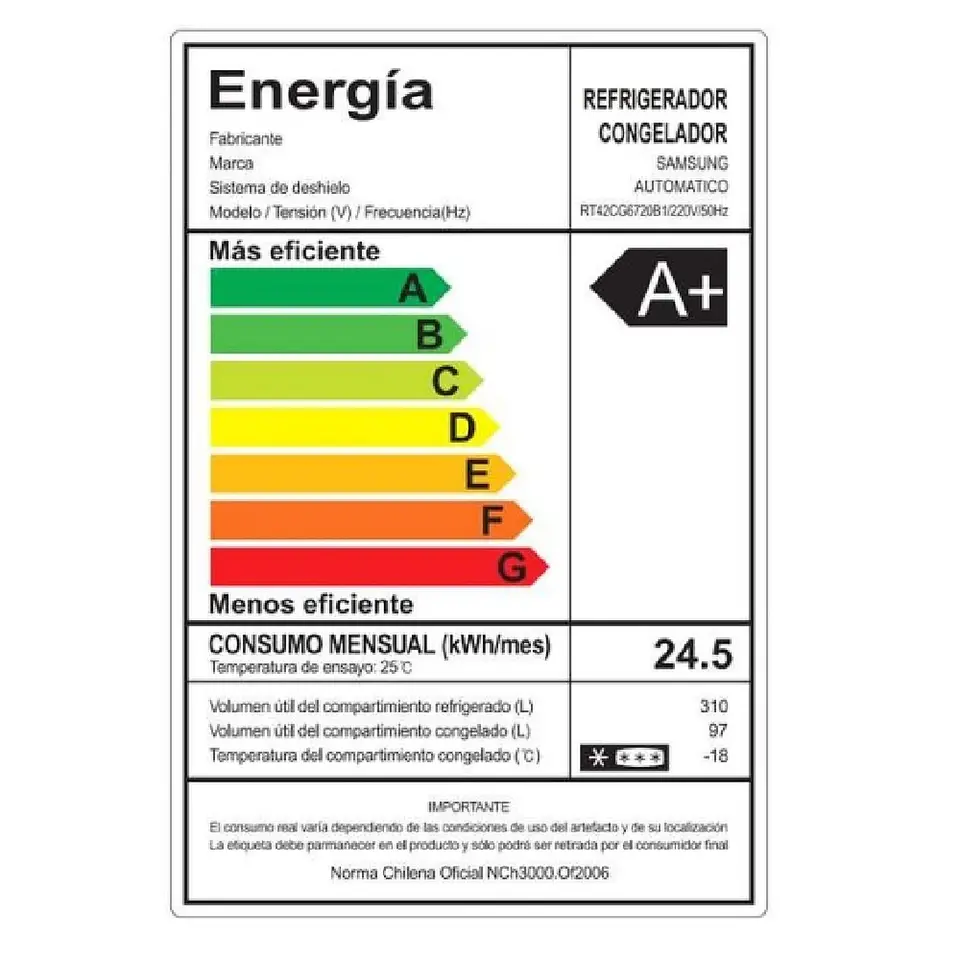 REFRIGERADOR TOP MOUNT FREEZER 407L SPACE MAX 9