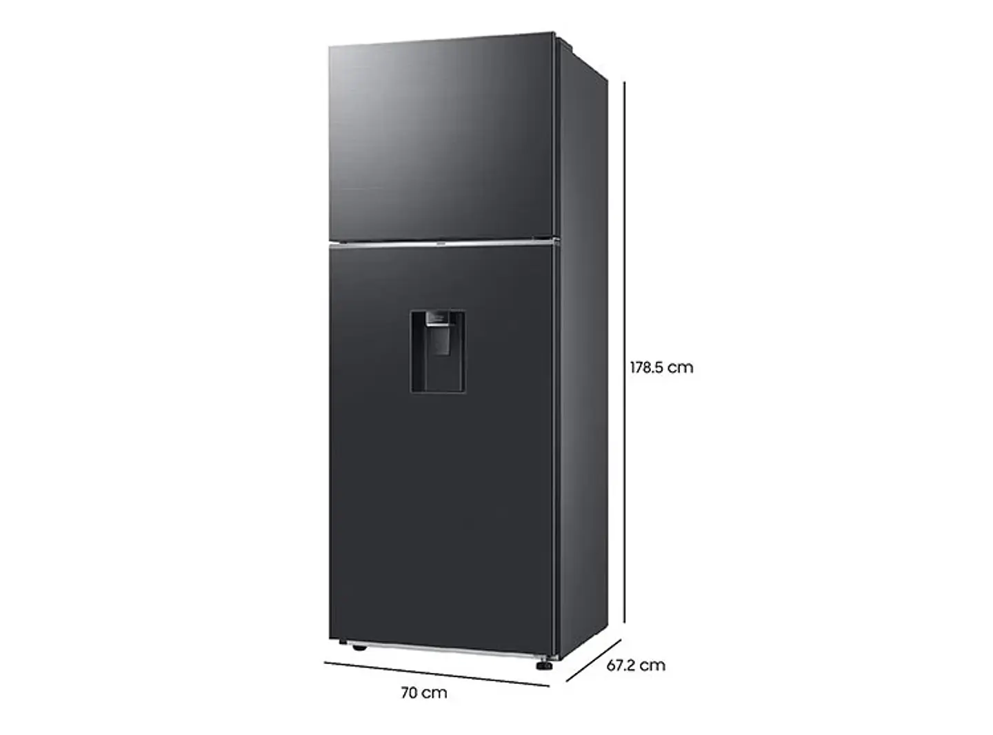 REFRIGERADOR SAMSUNG TOP MOUNT FREEZER NO FROST 407 L RT42CG6720B1ZS BLACK WIFI 4