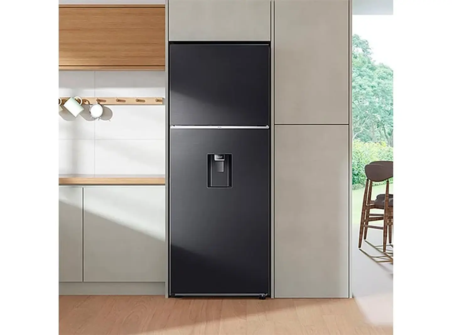 REFRIGERADOR SAMSUNG TOP MOUNT FREEZER NO FROST 407 L RT42CG6720B1ZS BLACK WIFI 5