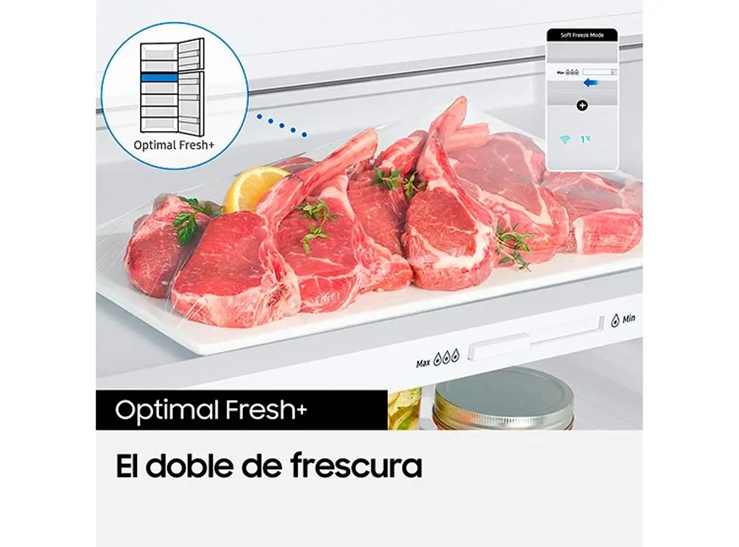 REFRIGERADOR SAMSUNG TOP MOUNT FREEZER NO FROST 407 L RT42CG6720B1ZS BLACK WIFI 7