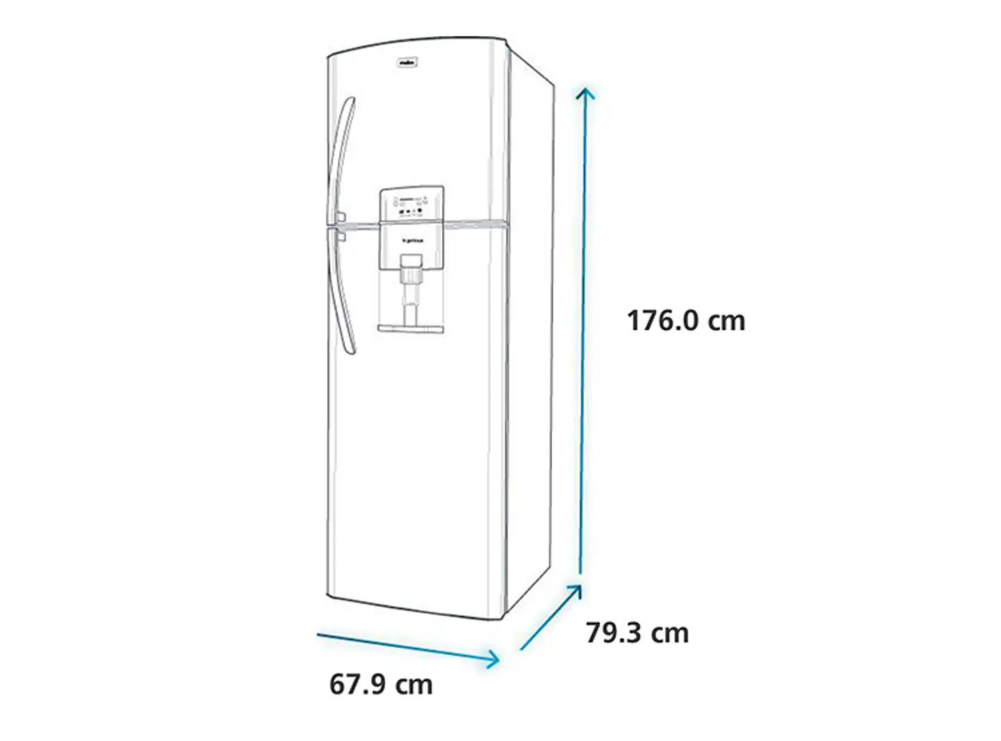 REFRIGERADOR MABE TOP FREEZER NO FROST 390 L RMP410FZUU NF BLACK S 9