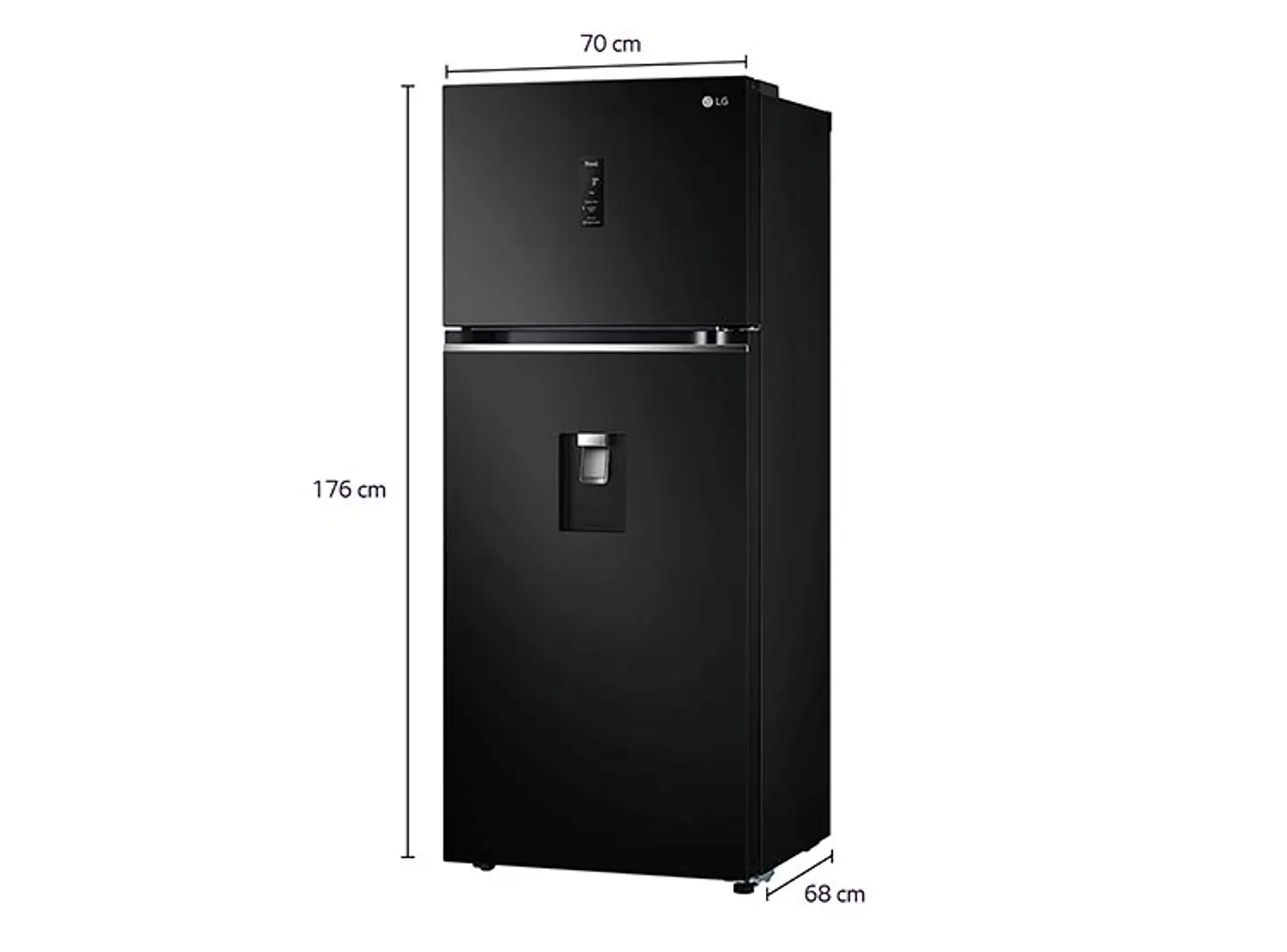 REFRIGERADOR LG TOP FREEZER NO FROST 383 L DOOR COOLING VT40APD 11