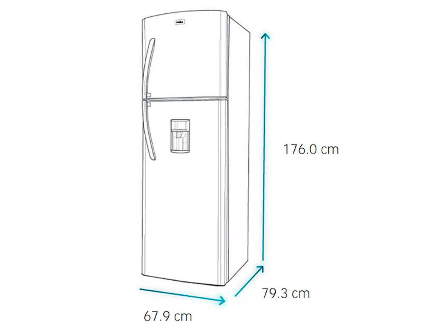 REFRIGERADOR MABE TOP MOUNT FREEZER NO FROST 400 L RMP400FYUC BLACK STEEL 7
