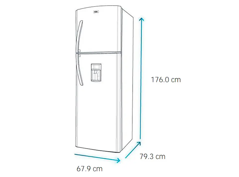 REFRIGERADOR MABE TOP MOUNT FREEZER NO FROST 400 L RMP400FYUC BLACK STEEL 7