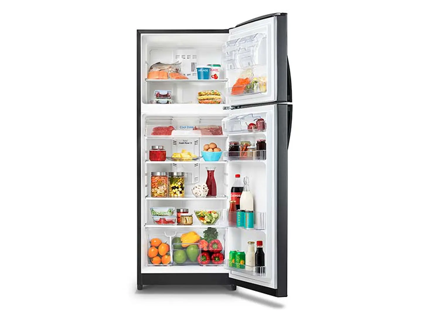 REFRIGERADOR MABE TOP FREEZER 400 L NF NEGRO 3