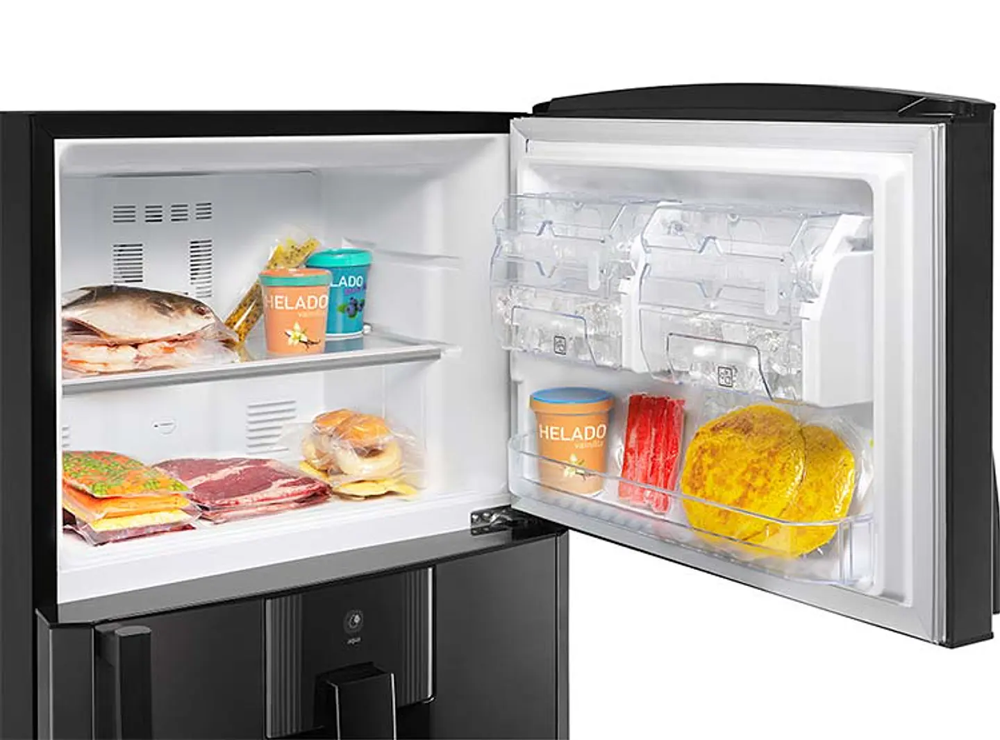 REFRIGERADOR MABE TOP FREEZER 400 L NF NEGRO 5