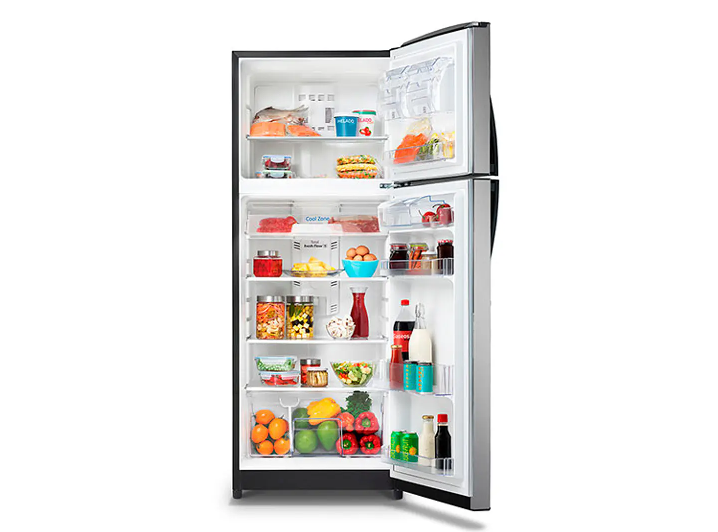 REFRIGERADOR MABE TOP MOUNT FREEZER NO FROST 400 L RMP400FYUT GRAFITO 2