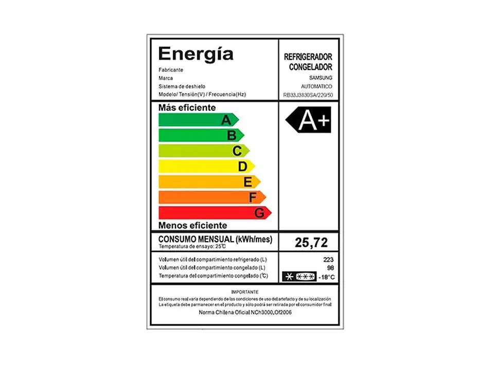 REFRIGERADOR SAMSUNG BOTTOM FREEZER NO FROST 321 L RB33J3830SA 9