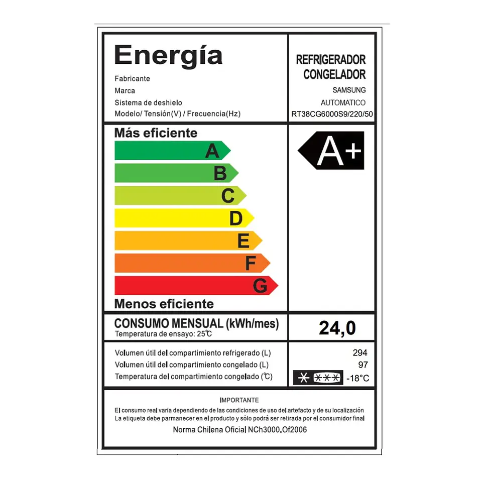REFRIGERADOR TOP MOUNT FREEZER 391 L SPACE MAX 10