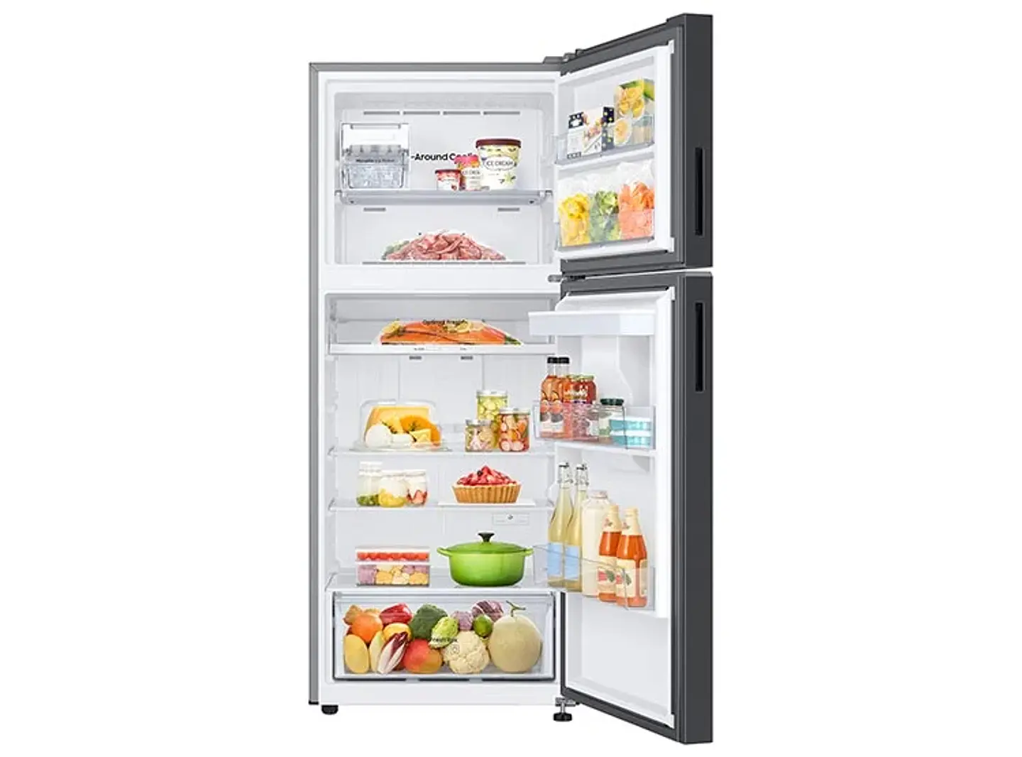 REFRIGERADOR SAMSUNG TOP MOUNT FREEZER NO FROST 384 L RT38CG6720B1ZS BLACK WIFI 2