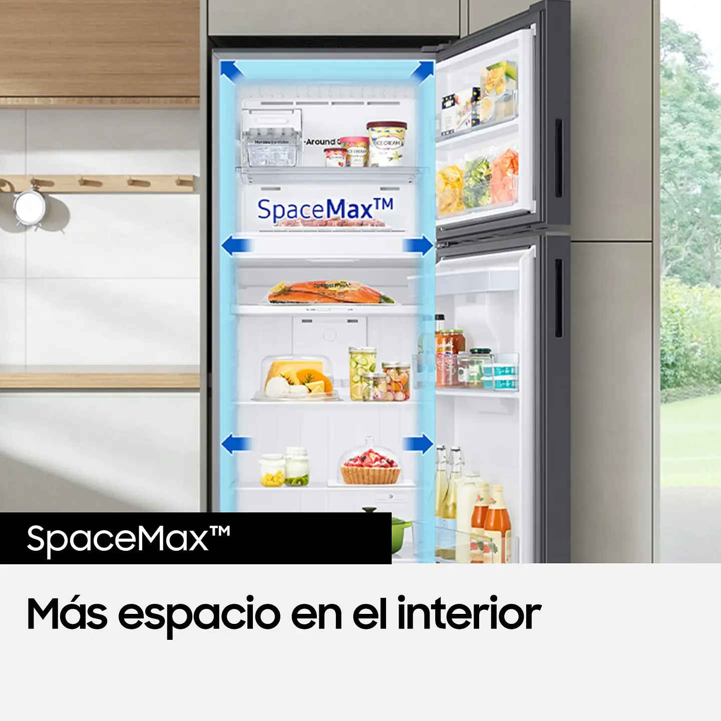 REFRIGERADOR TOP MOUNT FREEZER 341L SPACE MAX 7