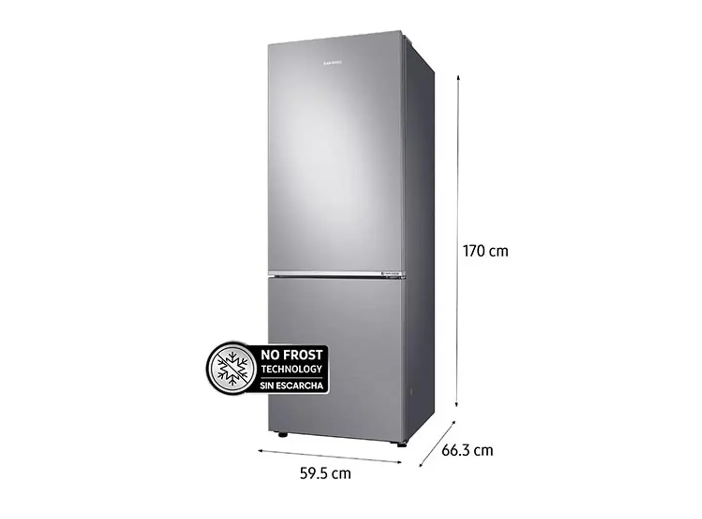REFRIGERADOR SAMSUNG BOTTOM FREEZER NO FROST 290 L RB30N4020S8/ZS 3