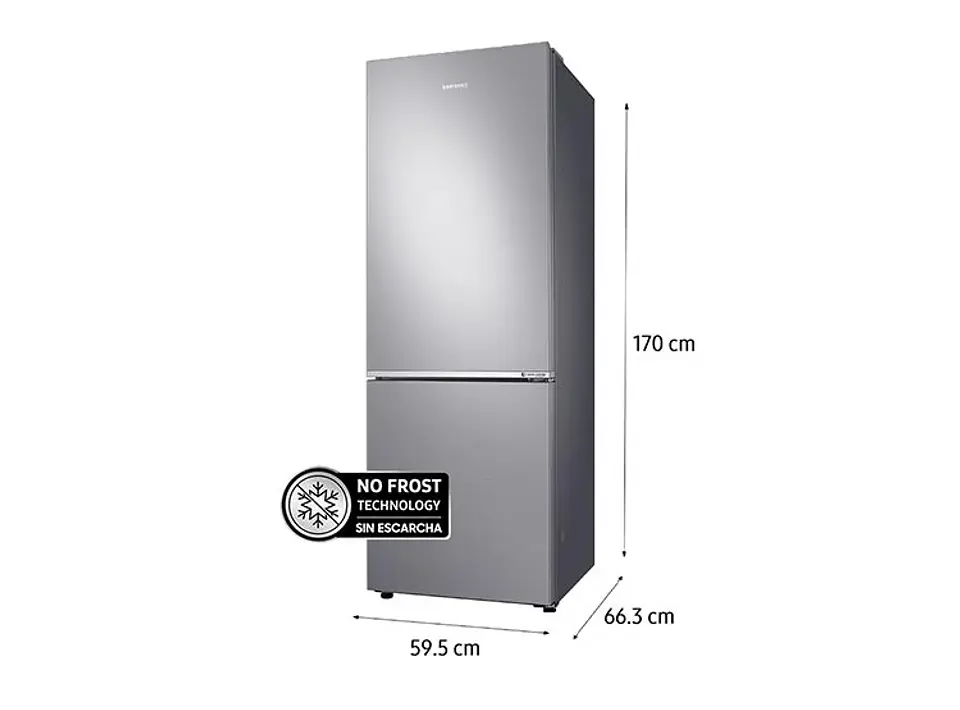 REFRIGERADOR SAMSUNG BOTTOM FREEZER NO FROST 290 L RB30N4020S8/ZS 3