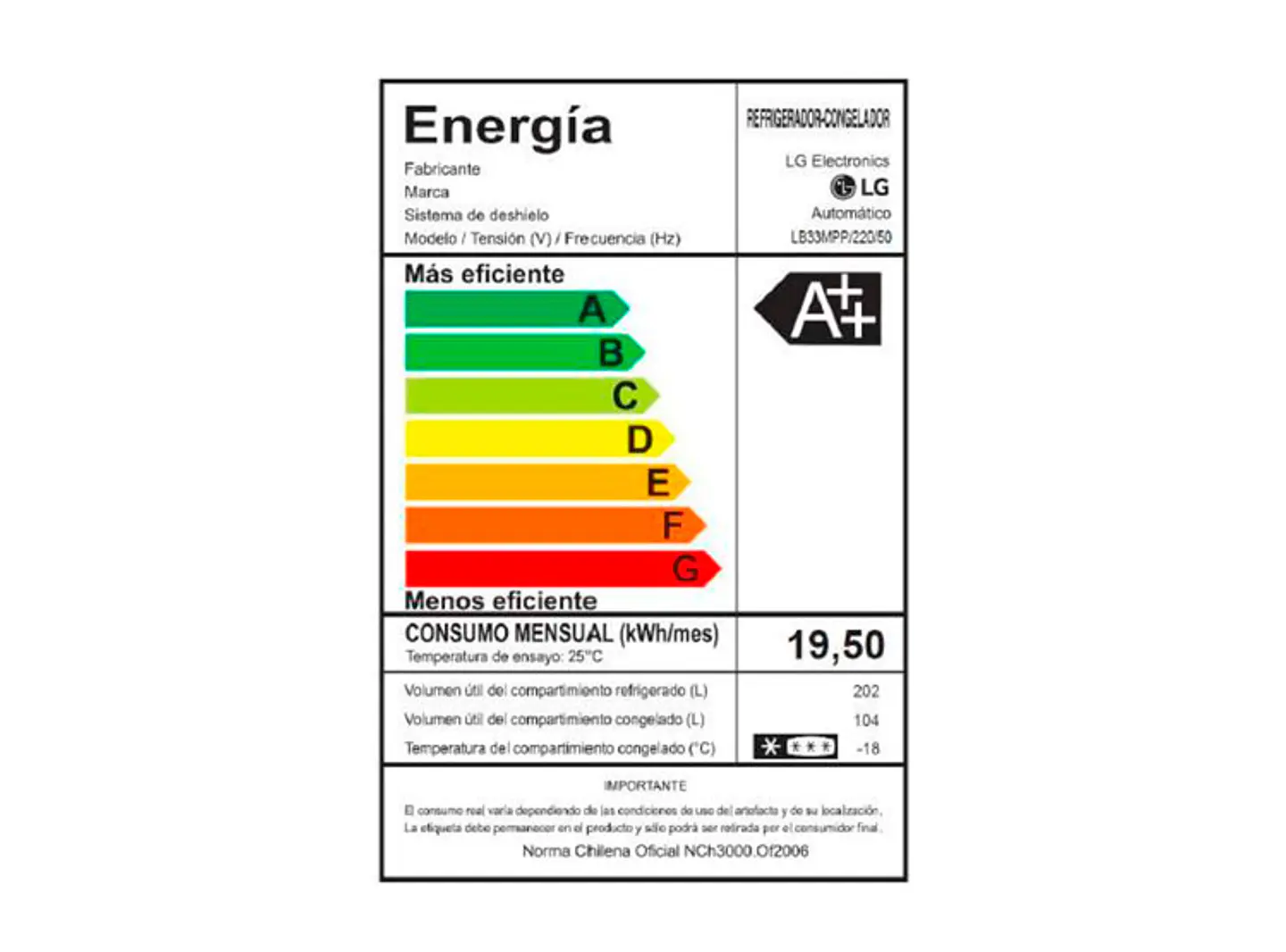 REFRIGERADOR LG BOTTOM FREEZER NO FROST 306 L LINEAR COOLING LB33MPP 9