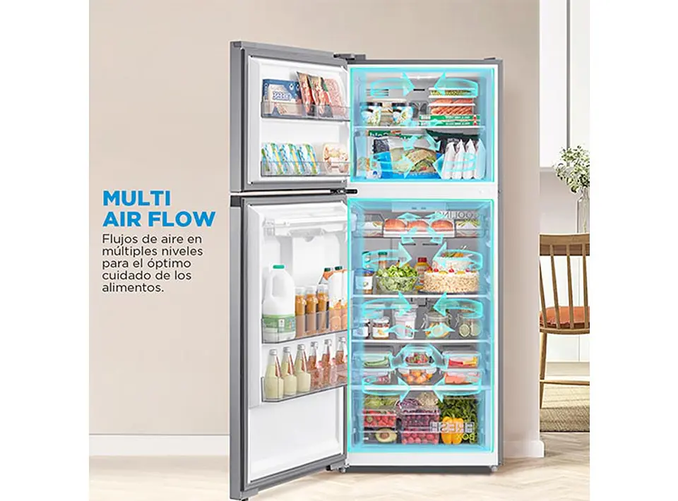 REFRIGERADOR MIDEA TOP FREEZER NO FROST 407 L TMF MDRT580MTE50 6