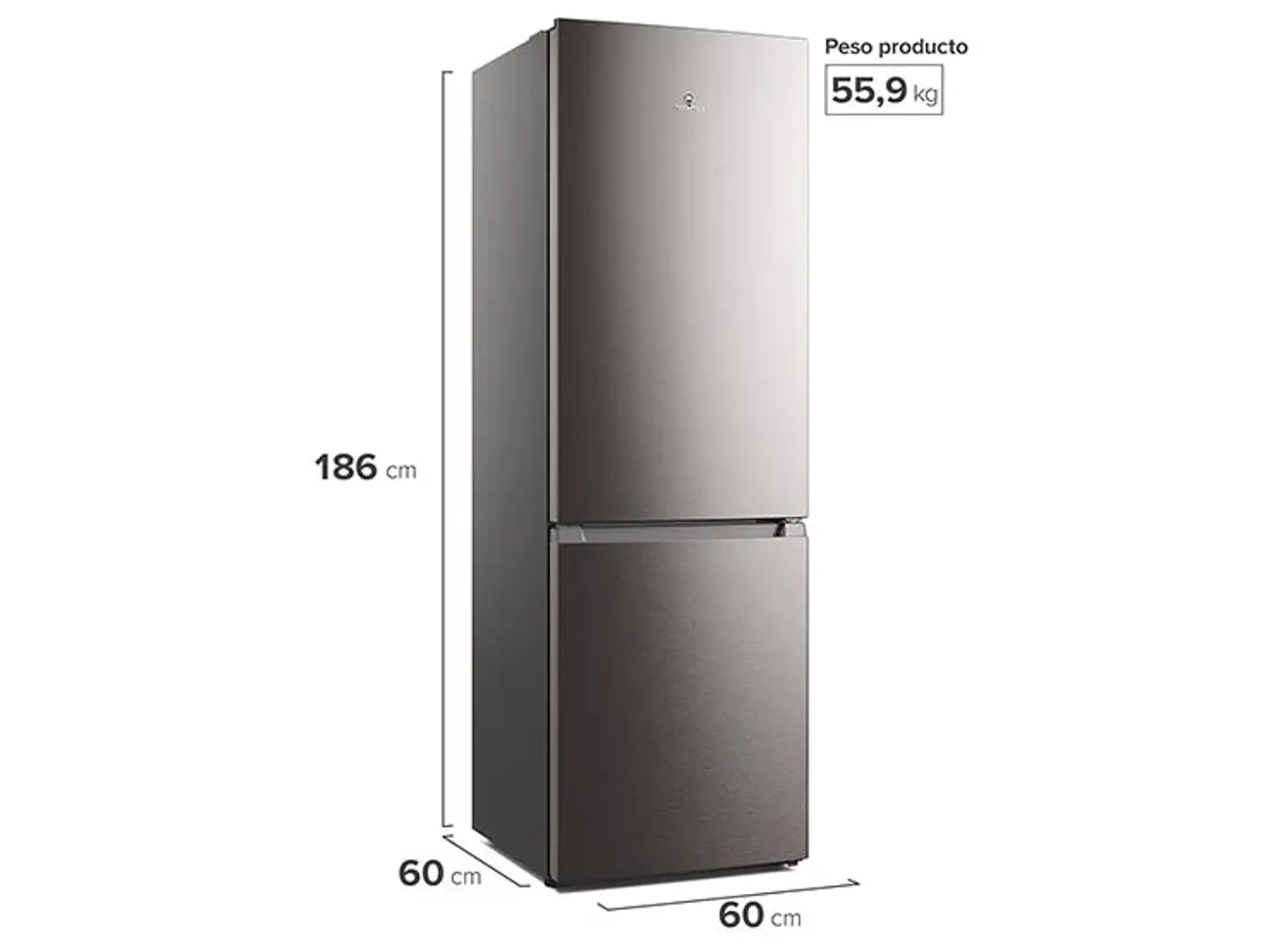 REFRIGERADOR BOTTOM FREEZER MADEMSA 285 L NO FROST MI60S 2