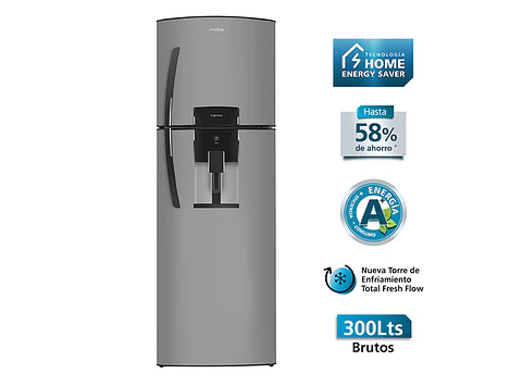 REFRIGERADOR MABE TOP FREEZER NO FROST 292 L RMA300FWUT NF PLATA