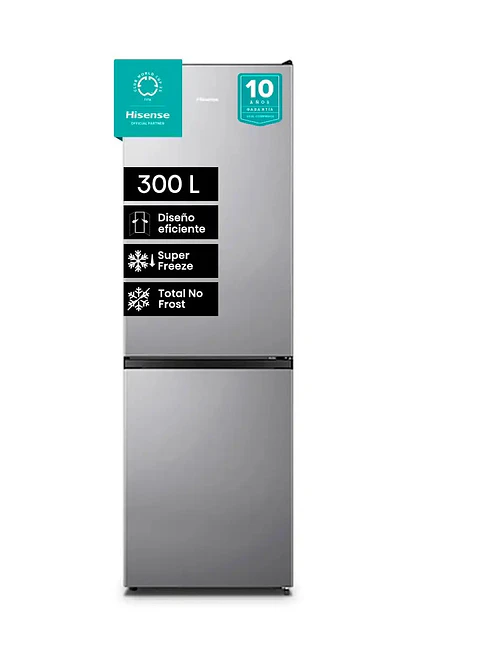 REFRIGERADOR HISENSE BOTTOM FREEZER NO FROST 300 L RD-39WC