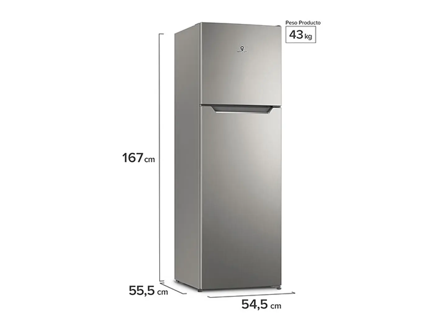 REFRIGERADOR TOP FREEZER MADEMSA ALTUS 1250I NO FROST 247L 2