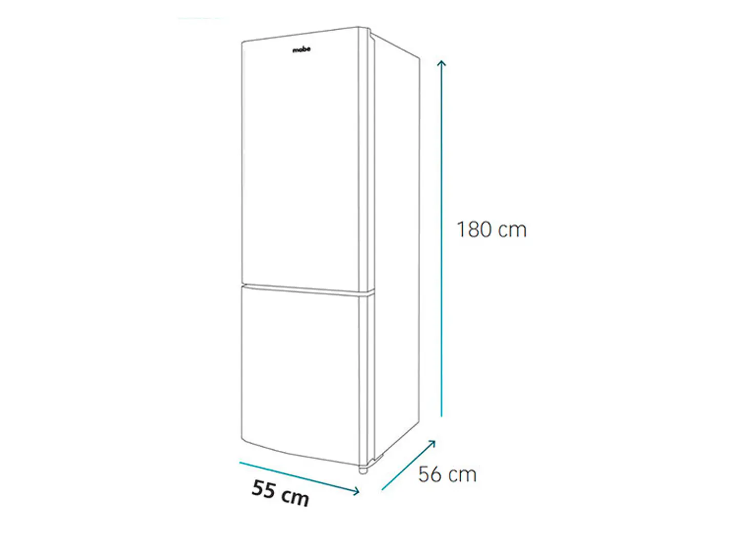 REFRIGERADOR MABE BOTTOM FREEZER FRÍO DIRECTO 256 L RMB426PXLRS0 INOX 8