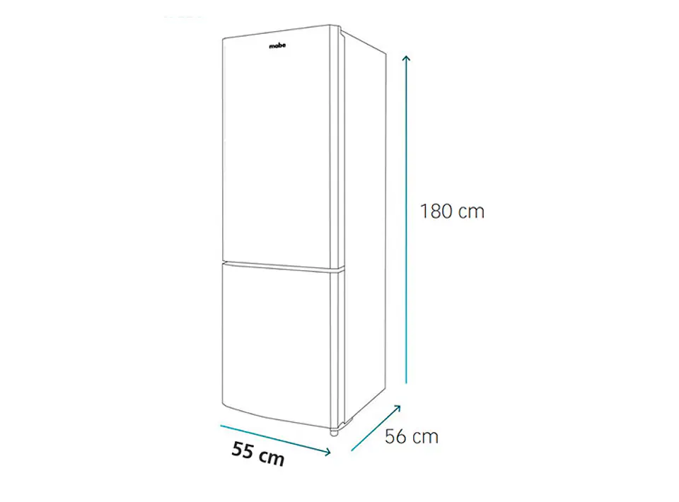 REFRIGERADOR MABE BOTTOM FREEZER FRÍO DIRECTO 256 L RMB426PXLRS0 INOX 8