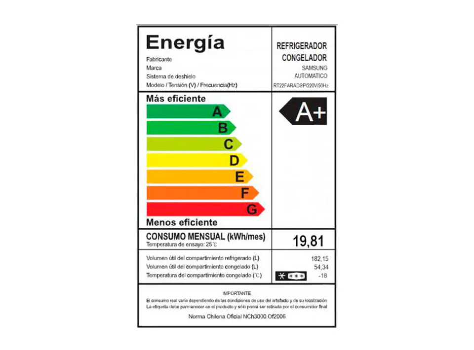 REFRIGERADOR SAMSUNG TOP FREEZER 234 L ALL AROUND COOLING RT22FARADS8/ZS 6