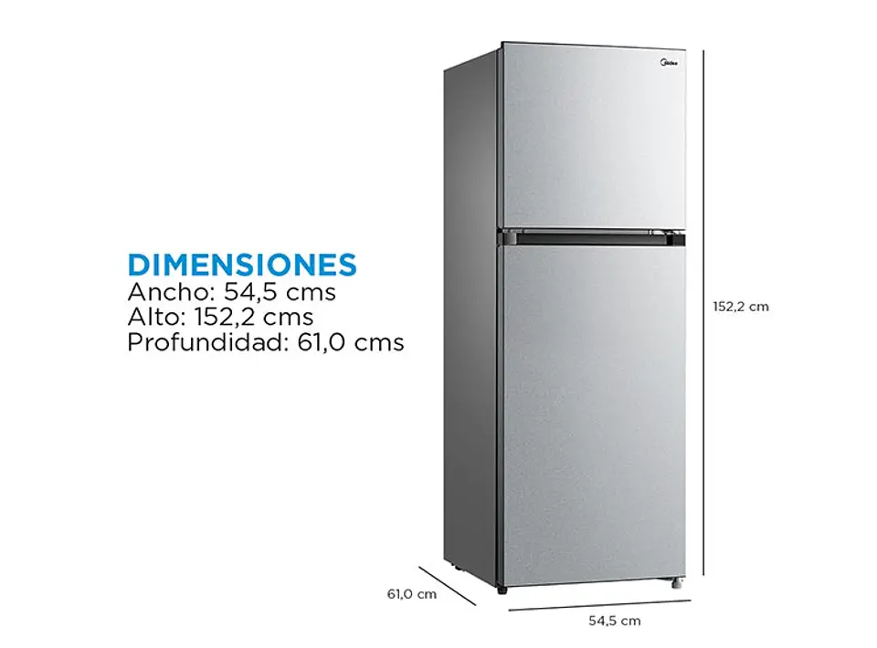 REFRIGERADOR MIDEA TOP FREEZER NO FROST 236 L TMF MDRT346MTF50 2