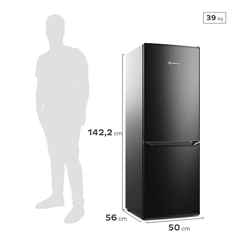 REFRIGERADOR 166L FRÍO DIRECTO BOTTOM FREEZER MED165B