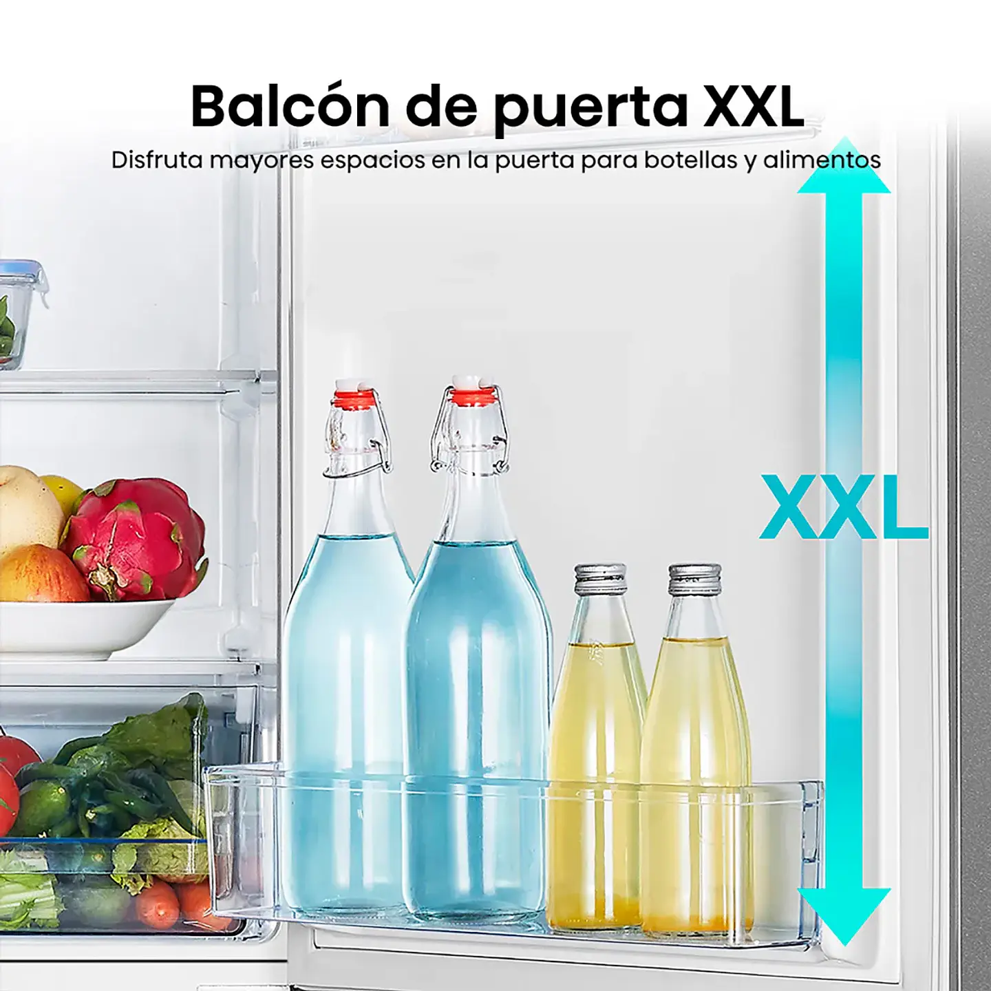 REFRIGERADOR HISENSE BOTTOM FREEZER FROST FRÍO DIRECTO 165 L RB215NR ROJO 8