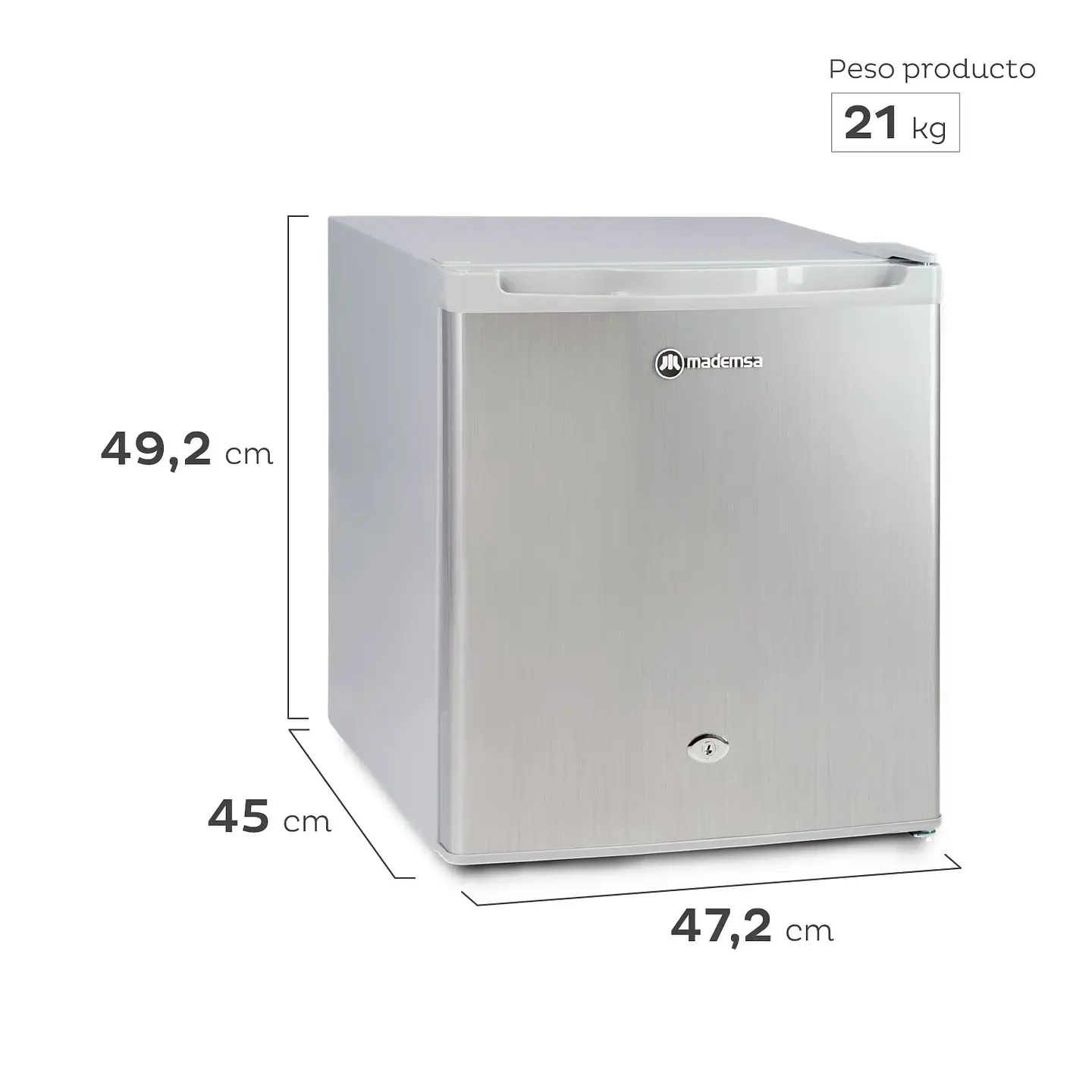 FRIGOBAR 41L FRÍO DIRECTO LLAVE Y CONTROL TEMPERATURA MR50 2