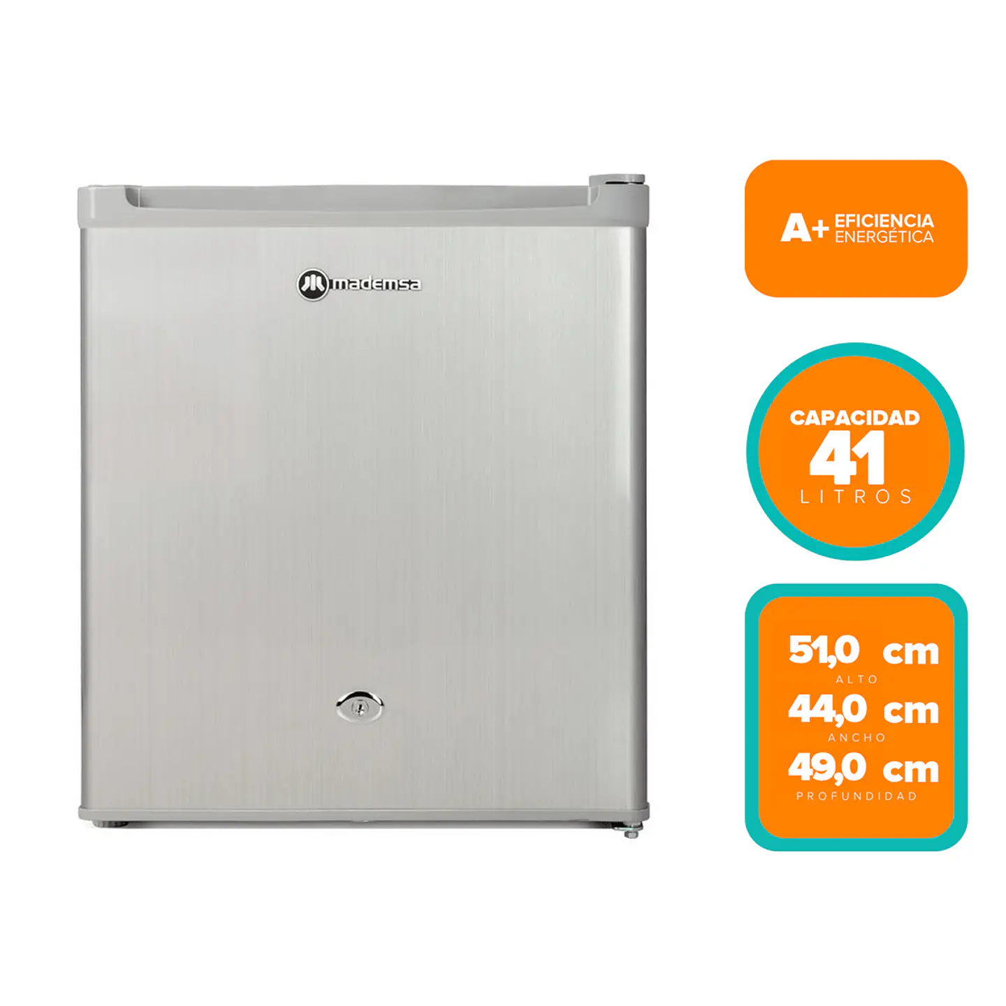 FRIGOBAR 41L FRÍO DIRECTO LLAVE Y CONTROL TEMPERATURA MR50 3