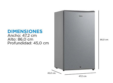 FRIGOBAR MIDEA 93 L FRÍO DIRECTO MDRD142FGE50