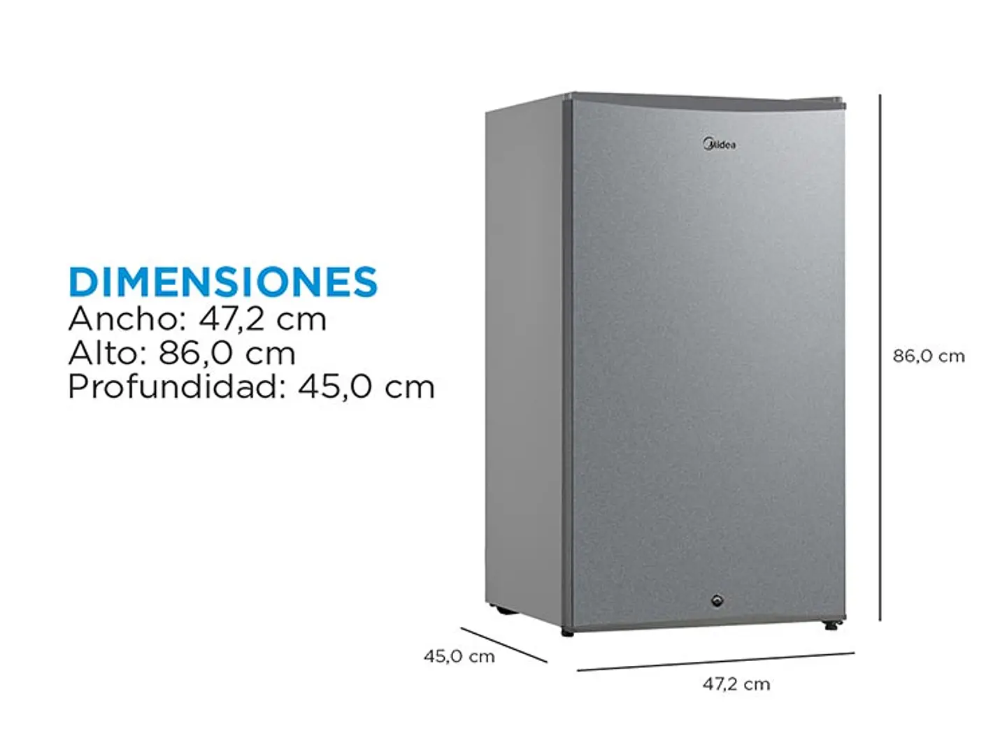 FRIGOBAR MIDEA 93 L FRÍO DIRECTO MDRD142FGE50 2