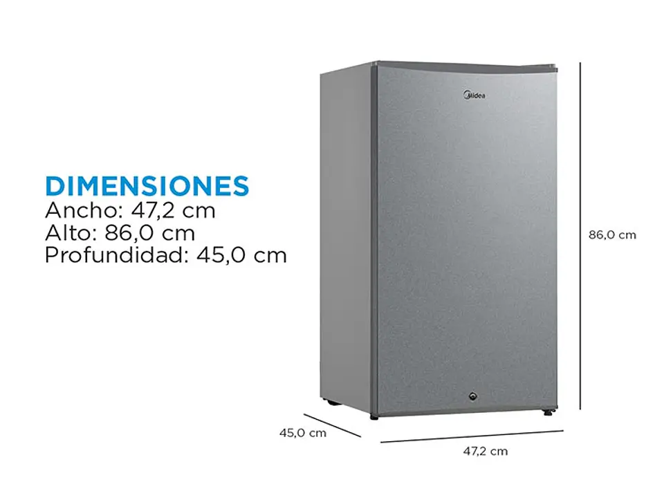 FRIGOBAR MIDEA 93 L FRÍO DIRECTO MDRD142FGE50 2