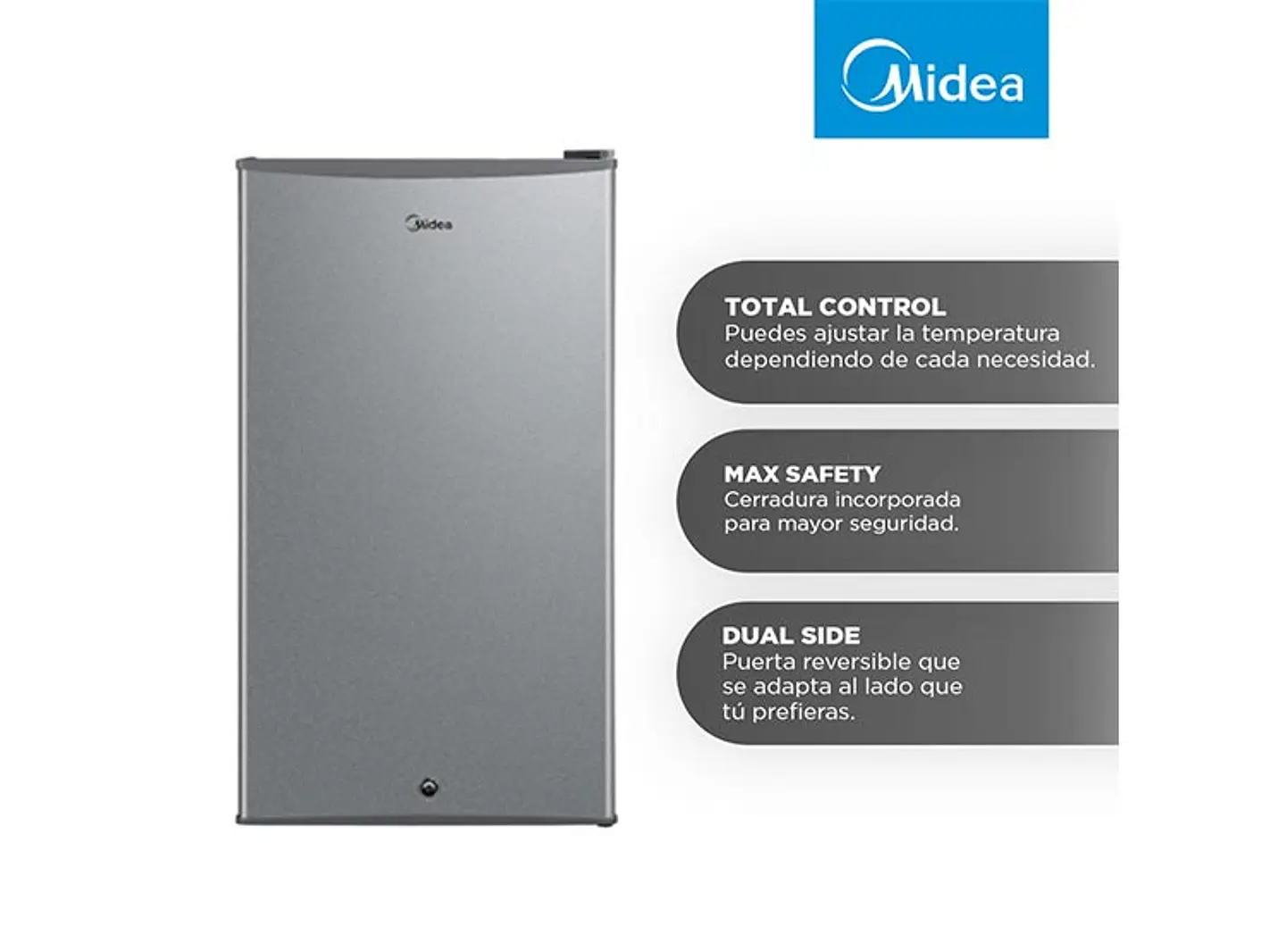 FRIGOBAR MIDEA 93 L FRÍO DIRECTO MDRD142FGE50 7