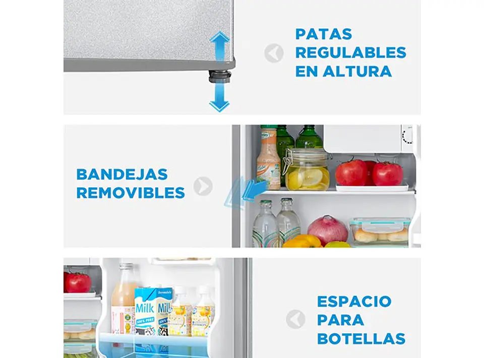FRIGOBAR MIDEA 43 L FRÍO DIRECTO MDRD86FGE50 7