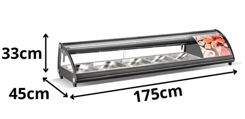 VITRINA SUSHI 1.75 MTS