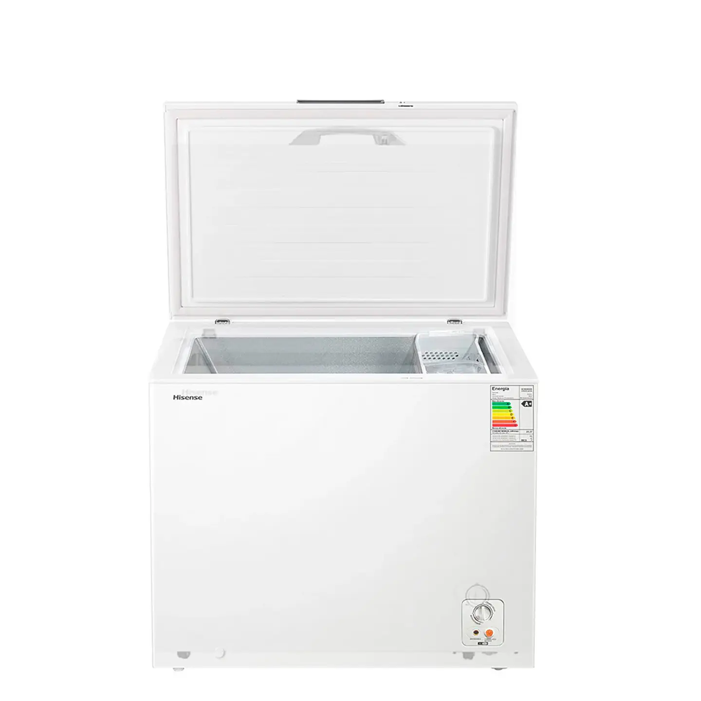 FREEZER HORIZONTAL HISENSE 297 L FRÍO DIRECTO FC-39DT BLANCO 2