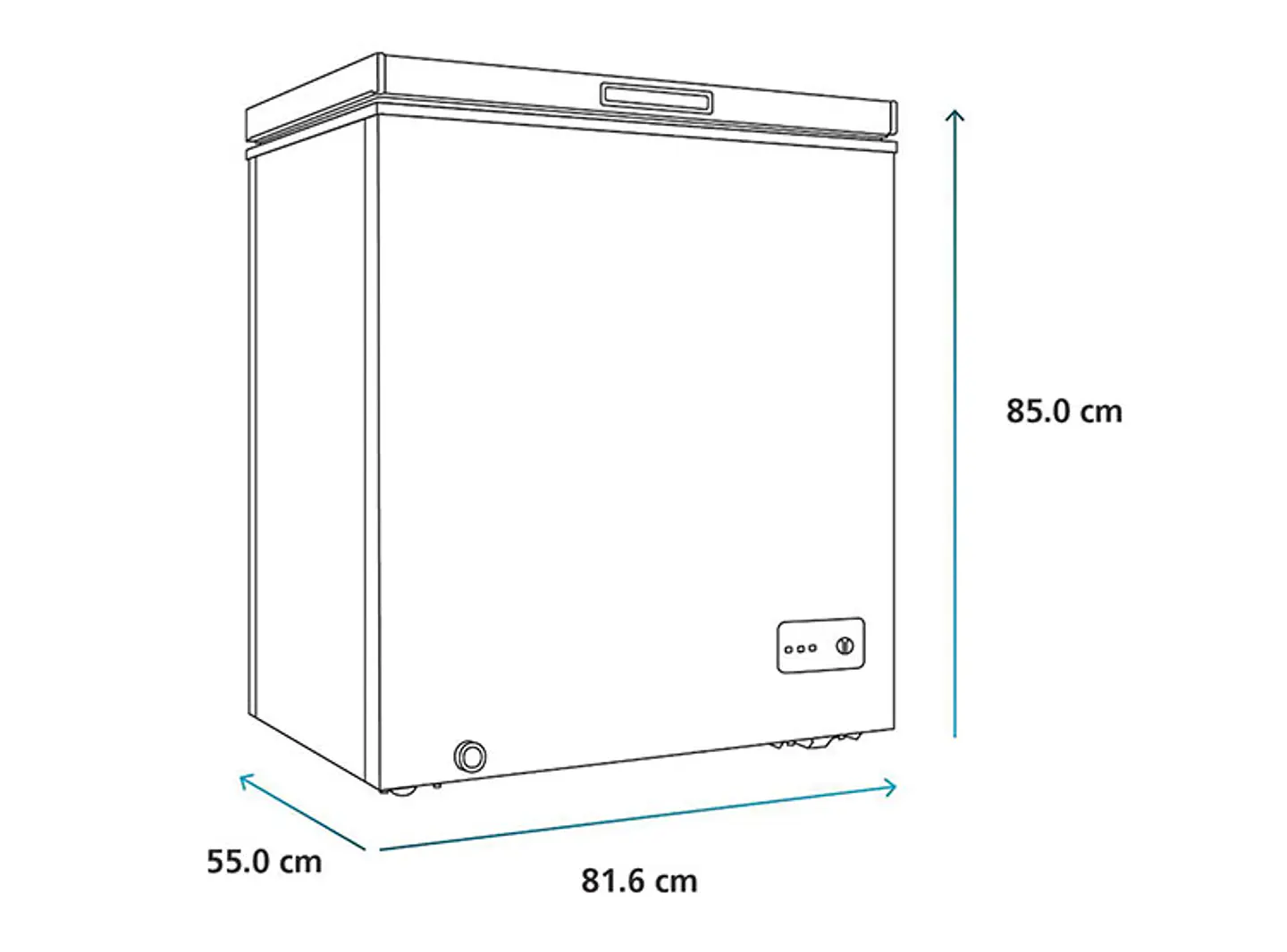 FREEZER MABE 198 L DUAL FDHM200BY2 BLANCO 4