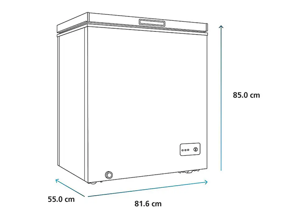 FREEZER MABE 198 L DUAL FDHM200BY2 BLANCO 4