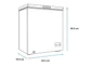 FREEZER MABE 142 L DUAL FDHM150BY2 BLANCO - Miniatura 4