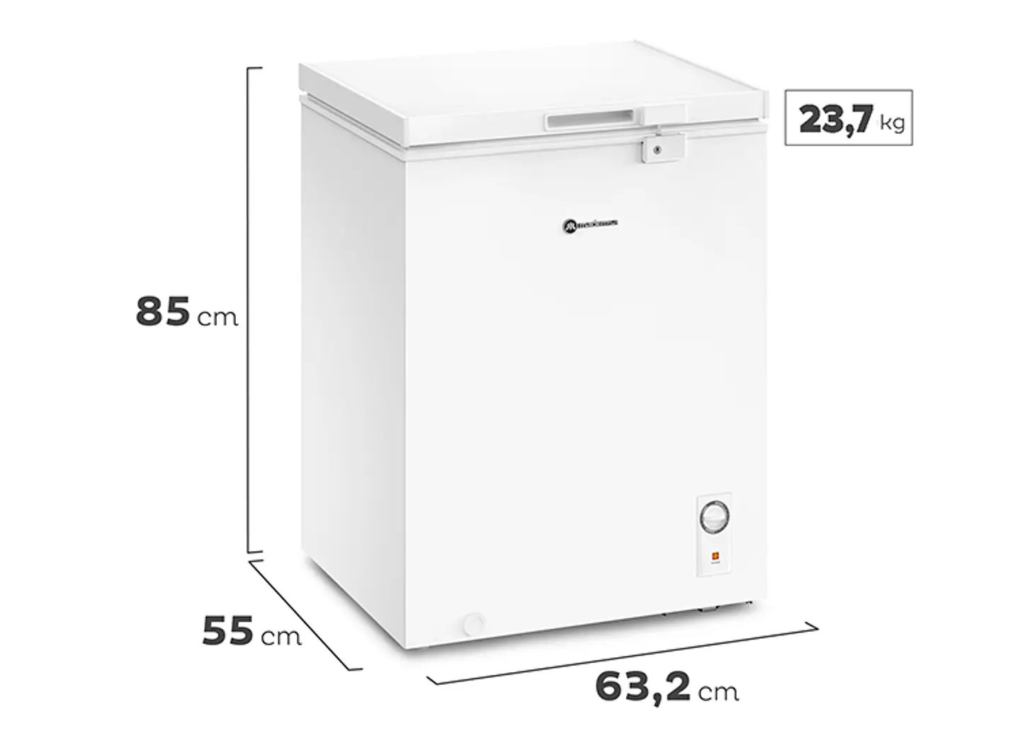 FREEZER HORIZONTAL MADEMSA 142 L FRÍO DIRECTO DUAL M150D 2