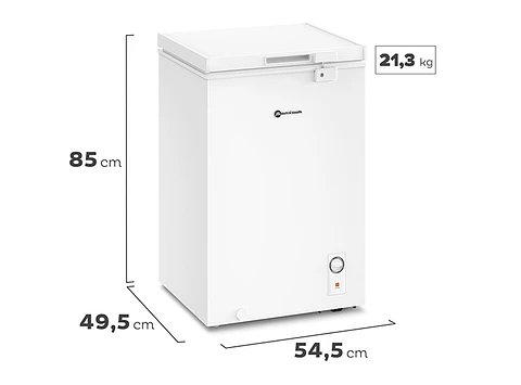 FREEZER HORIZONTAL MADEMSA 99 L FRÍO DIRECTO DUAL M100D